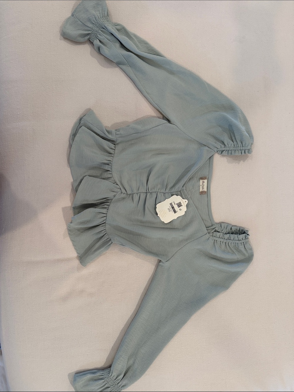 Altar'd State Sage Knit Peplum Top